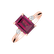 Prsteň s diamantmi a rhodolitom Royal Cordelia4