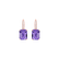 Náušnice s diamantmi a ametystom Carlotta5