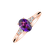 Prsten s diamanty a ametystem Elysandria4