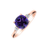 Prsteň s diamantmi a ametystom Marigold4