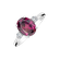 Prsteň s diamantmi a rhodolitom Scarlet Ember4