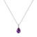 Náhrdelník s diamantmi a ametystom Tearfall4