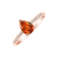 Prsteň s diamantmi a citrínom Tearfall4