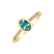 Prsteň s diamantmi a apatitom Elliptical perfection4