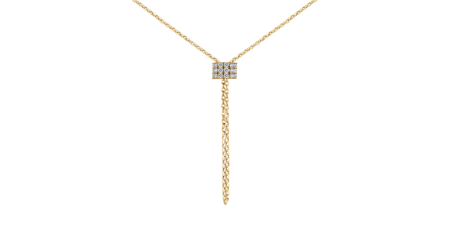 Náhrdelník s diamantmi Izel