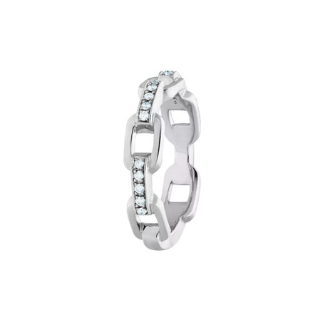 Prsteň s diamantmi Love Lock