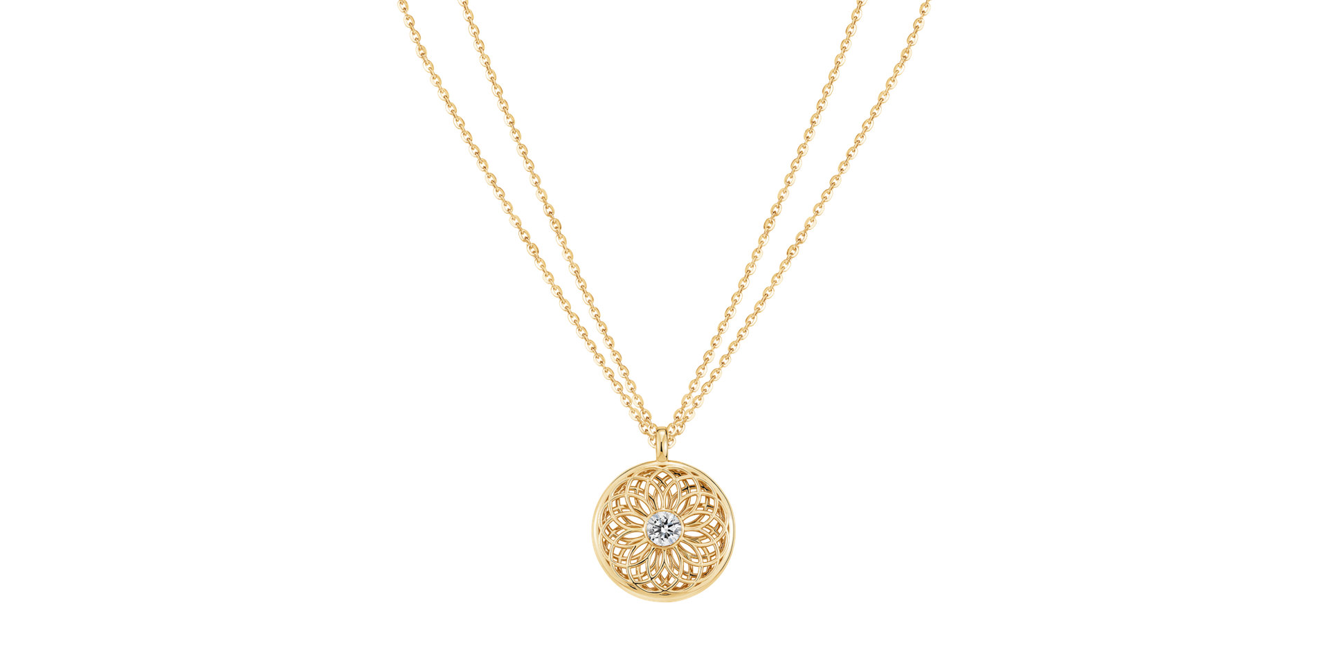 Náhrdelník s diamantom Sphere of Light