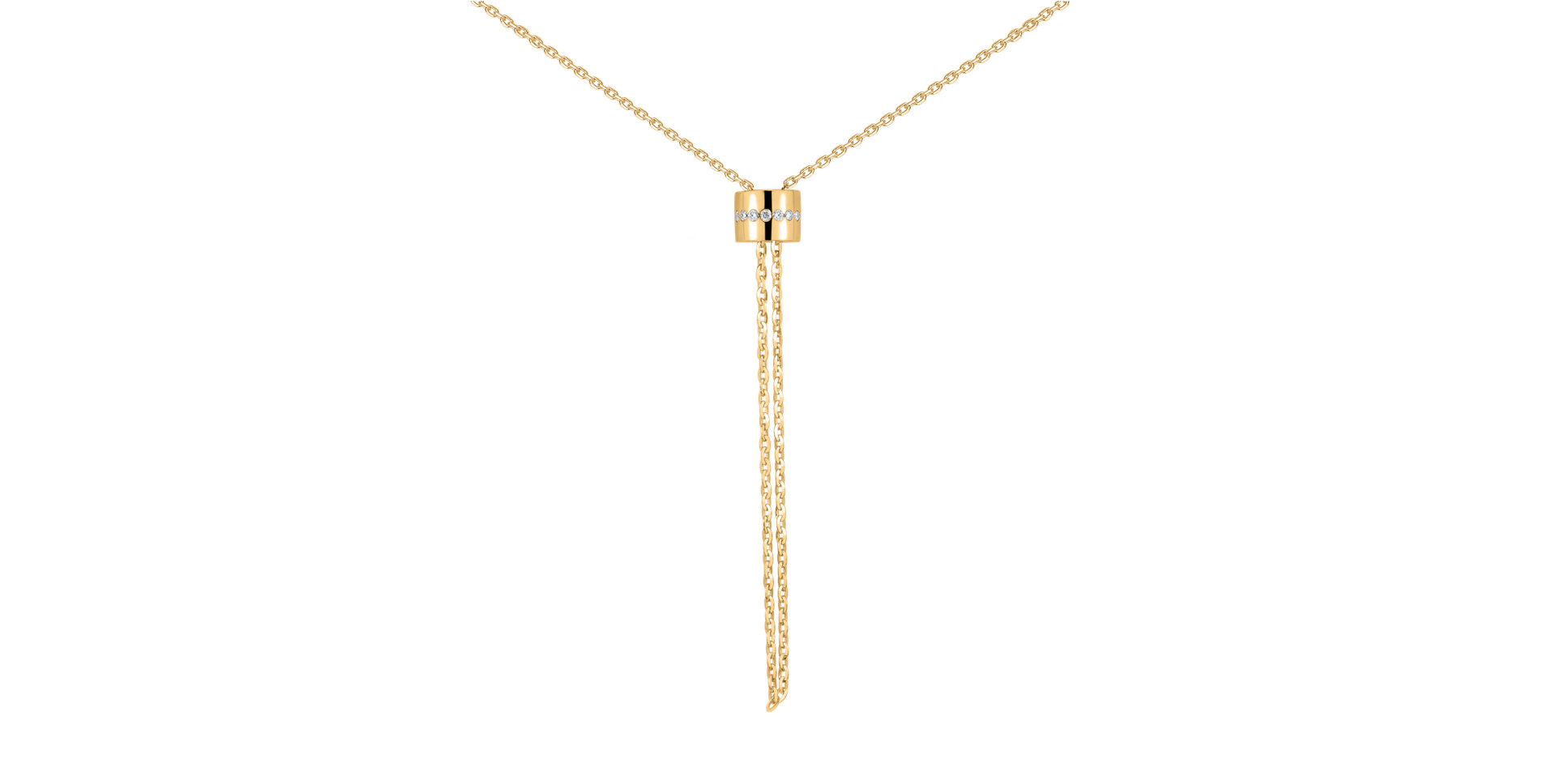 Náhrdelník s diamantmi Infinity Circles