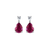 Náušnice s diamantom a rubínom Whispers of Avalon5