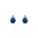 Náušnice s diamantom a tanzanitom Lux5