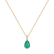 Náhrdelník s diamantmi a smaragdom Tearfall4