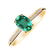 Prsteň s diamantmi a smaragdom Lauriene4