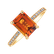 Prsteň s diamantmi a citrínom Mireth4
