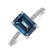 Prsteň s diamantmi a topásom Mireth4