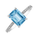 Prsteň s diamantmi a topásom Mireth4