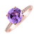 Prsteň s diamantmi a ametystom Zorabelle4