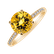 Prsteň s diamantmi a citrínom Zorabelle4