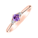 Prsteň s diamantmi a ametystom Midnight Serenity5
