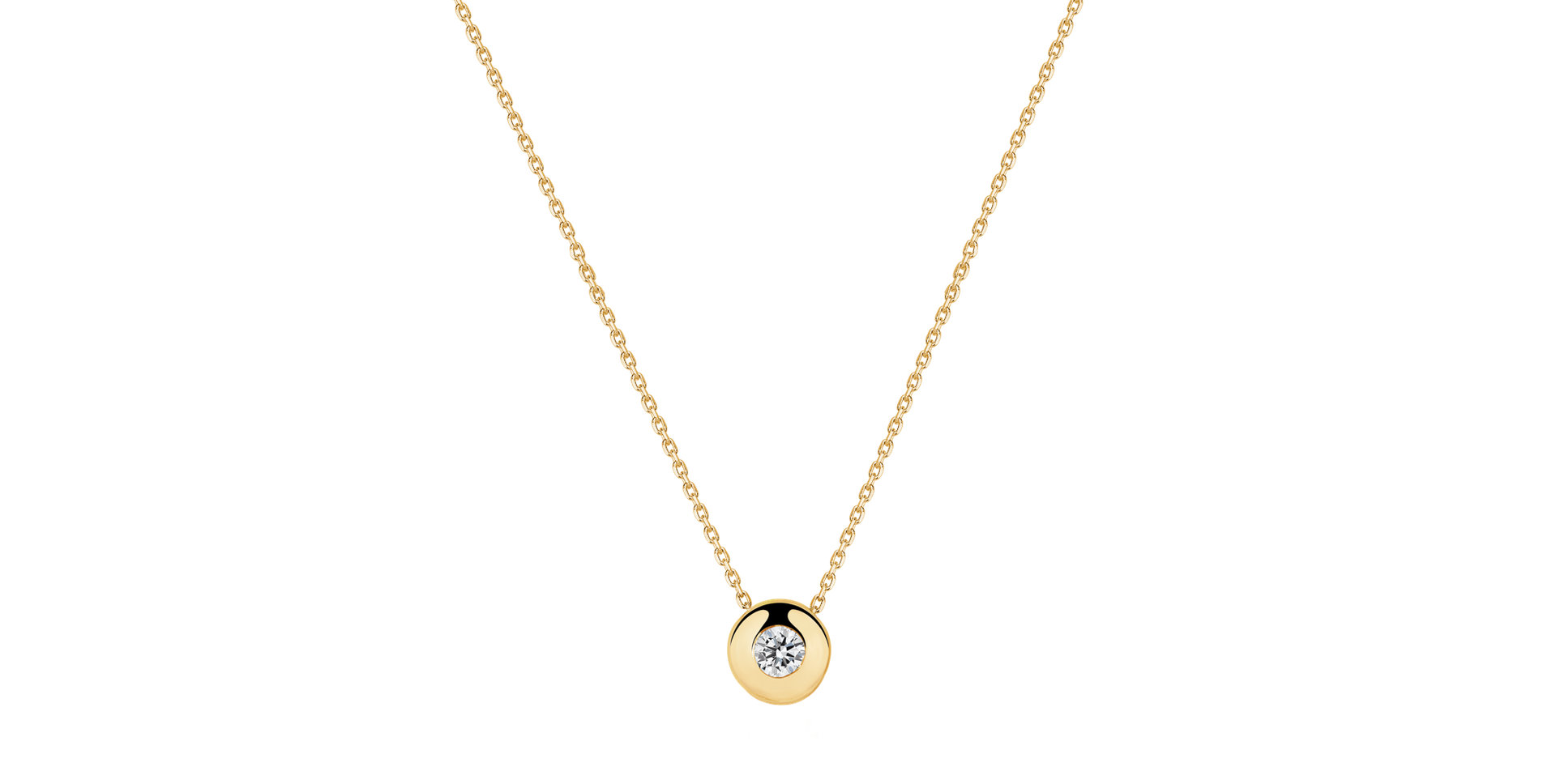 Náhrdelník s diamantom Sweet Dot