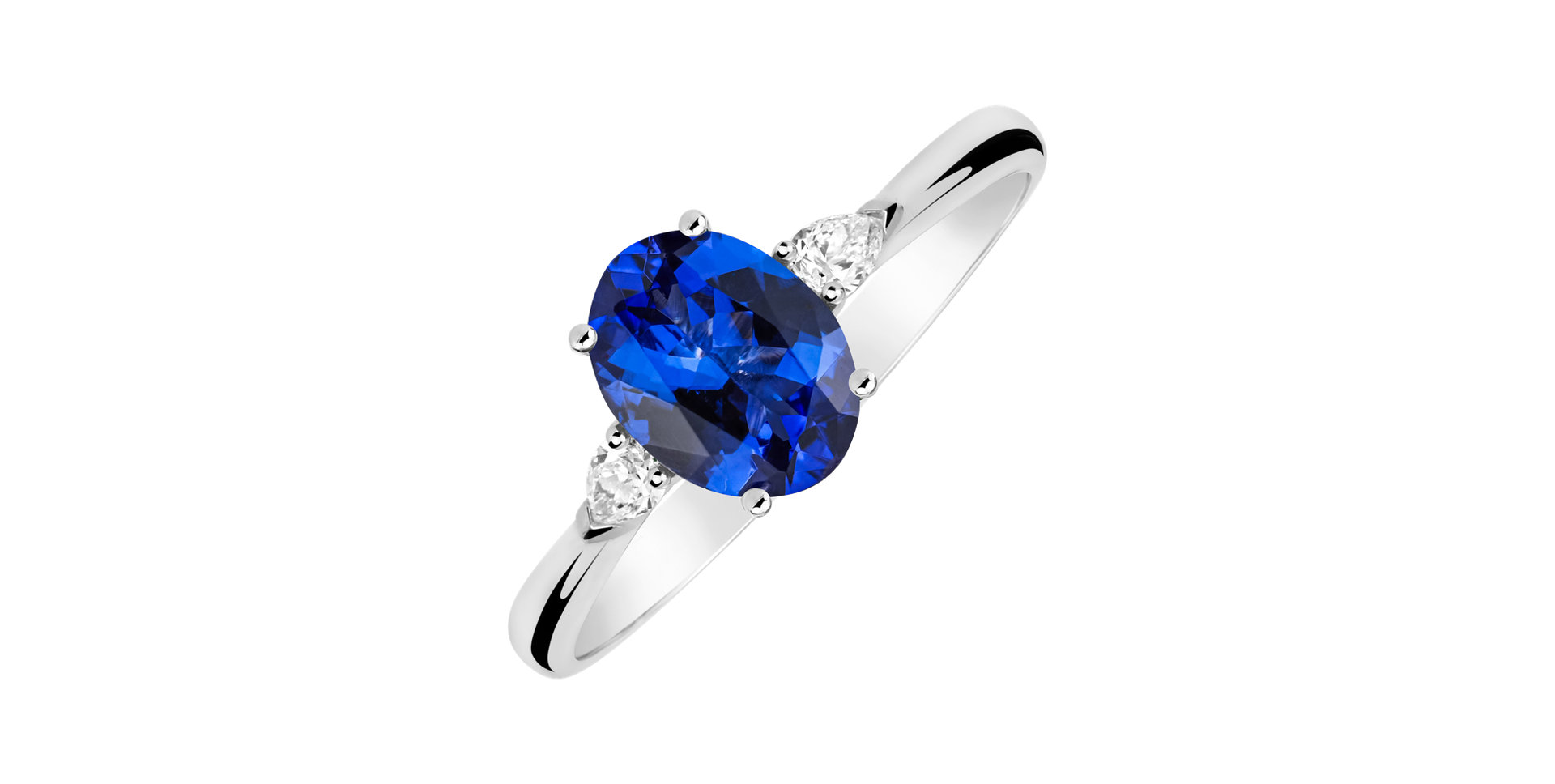 Prsteň s diamantmi a tanzanitom Annelise