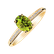 Prsteň s diamantmi a peridotom Lauriene4