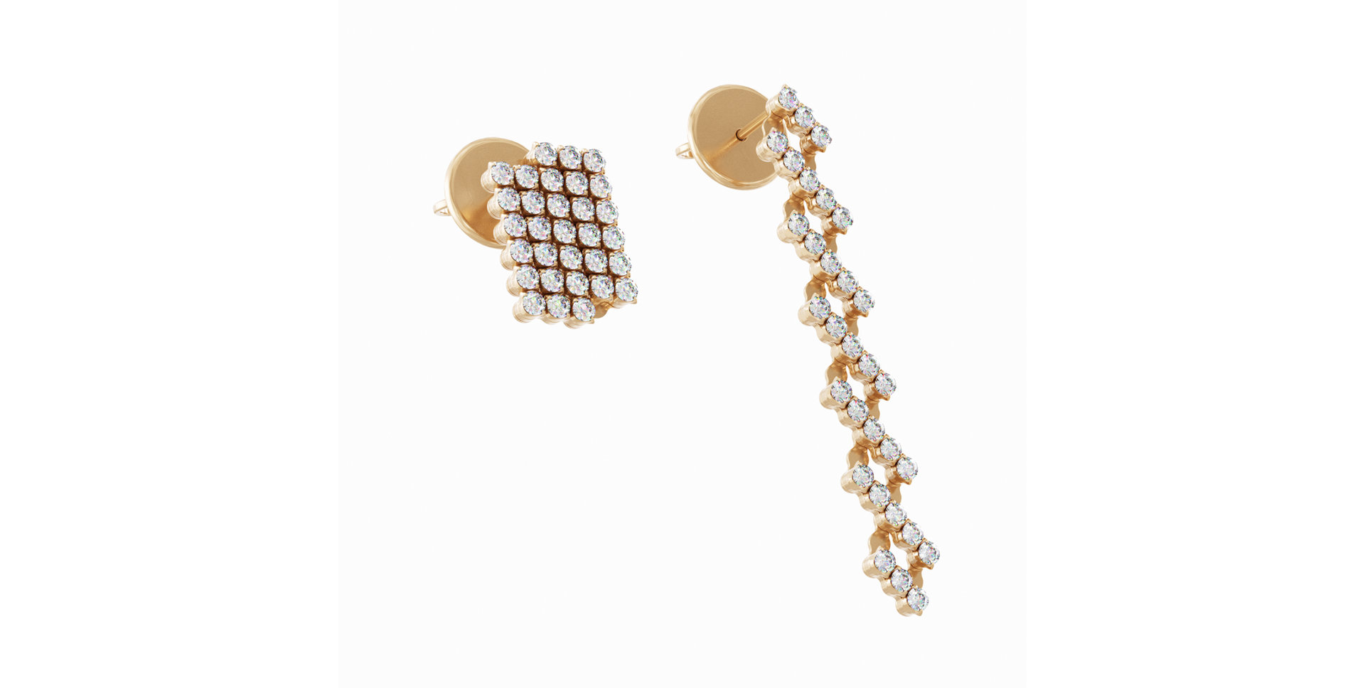 Náušnice s diamantmi Brevetto