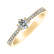 Prsteň s diamantmi Classic Dew3