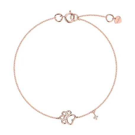 Náramok s diamantom Lovely Paw