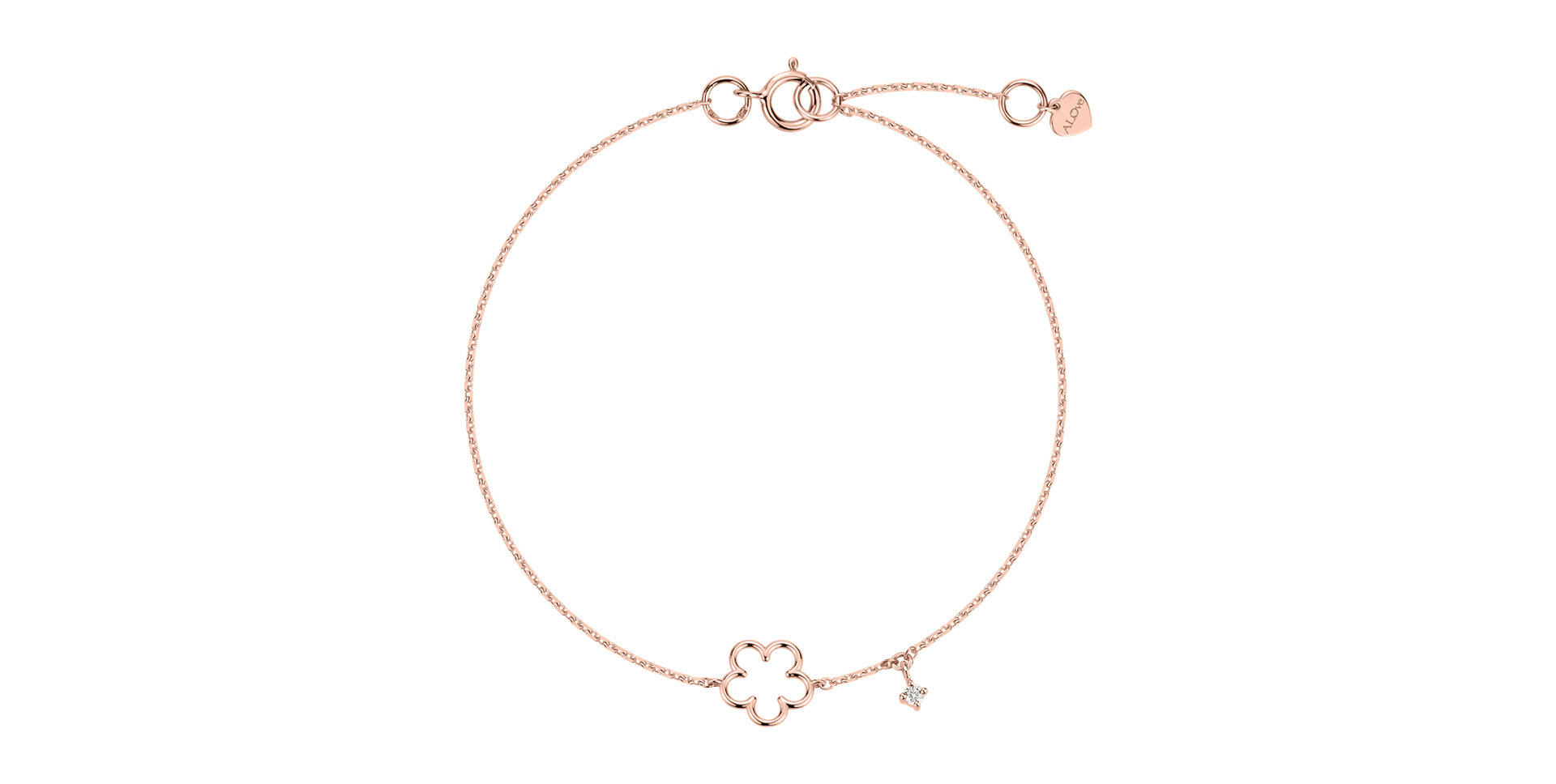 Náramok s diamantom Glossy Daisy