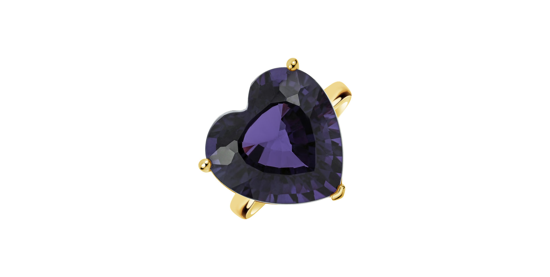 Prsteň s ametystom Amethyst Heart