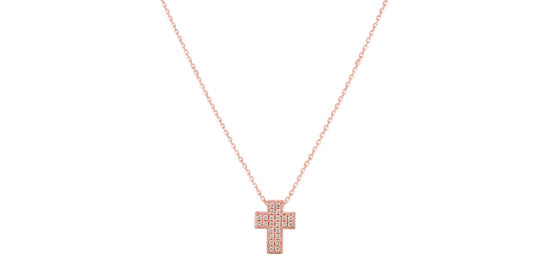 Náhrdelník s diamantm Divine Cross