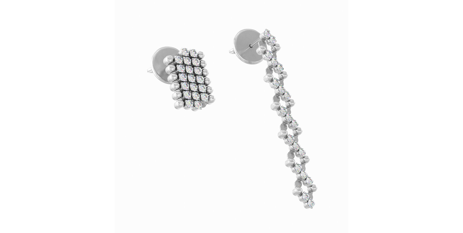 Náušnice s diamantmi Brevetto