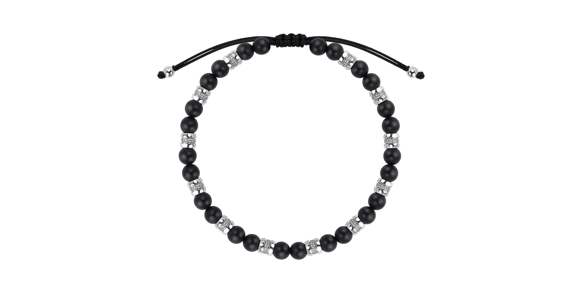 Náramok s diamantmi a achátmi Noctrelis