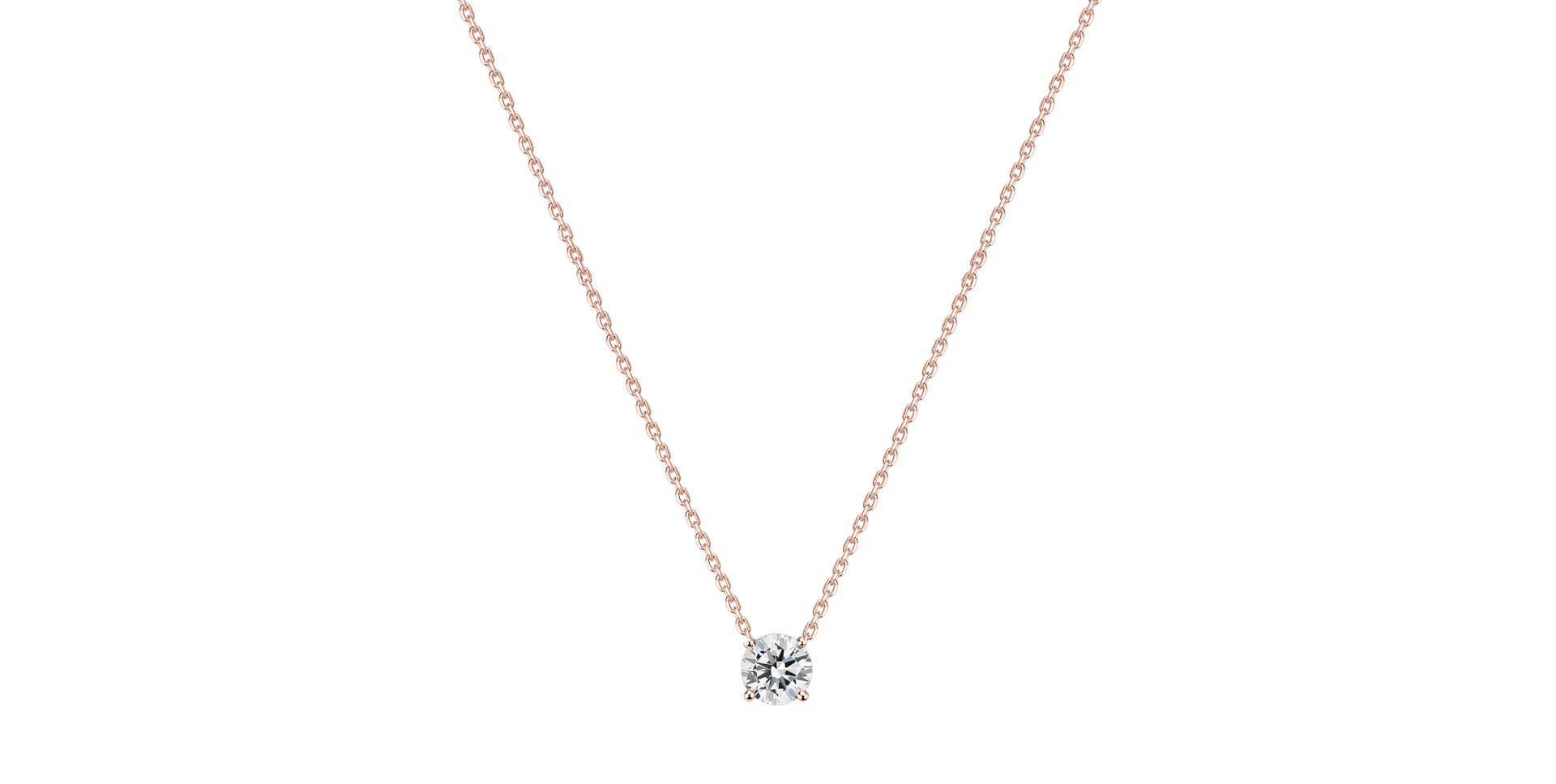 Náhrdelník s diamantom Pure Light