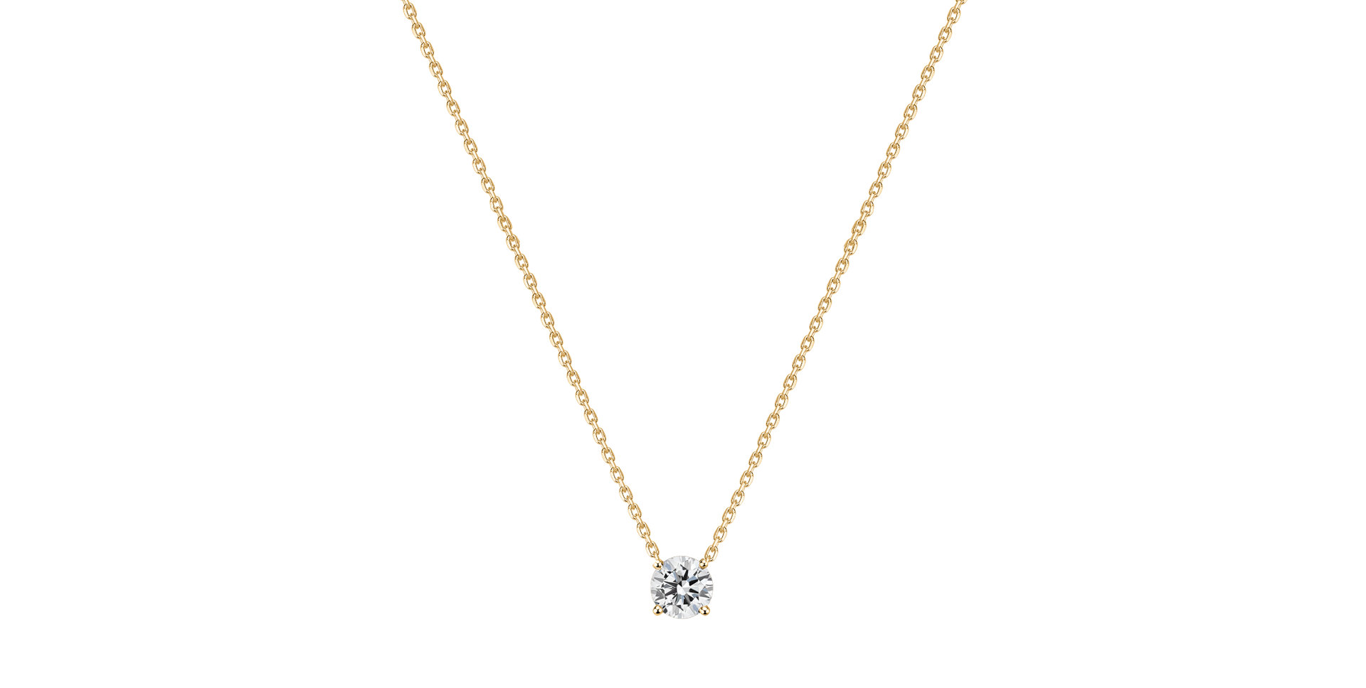 Náhrdelník s diamantom Pure Light