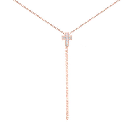 Náhrdelník s diamantmi Divine Cross