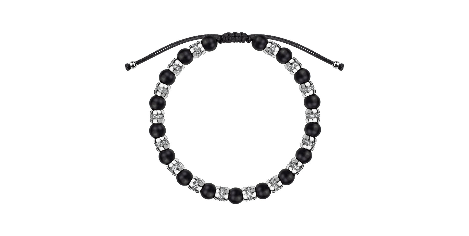 Náramok s diamantmi a achátmi Noctrelia