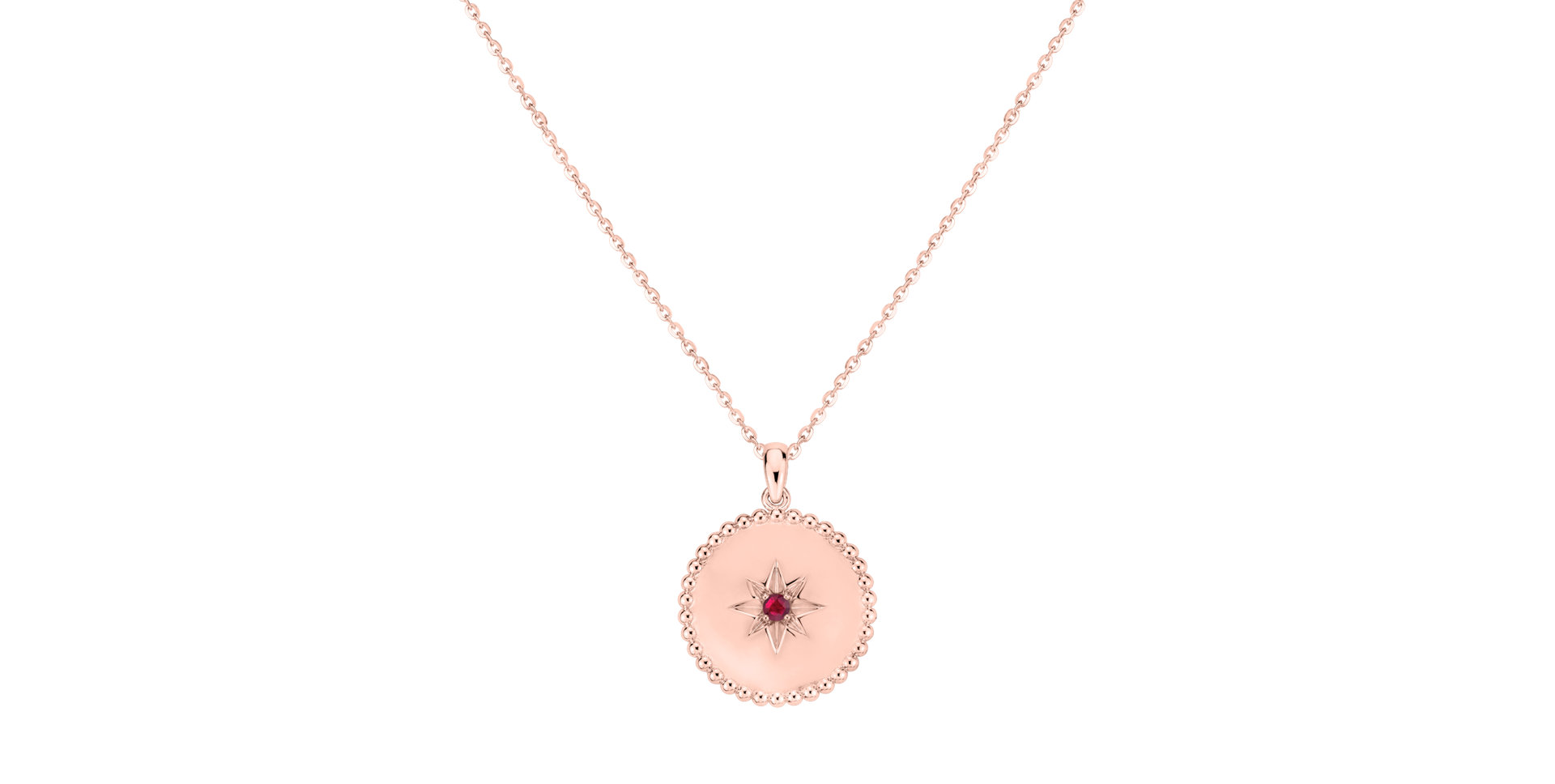 Náhrdelník s rubínom Star of Life