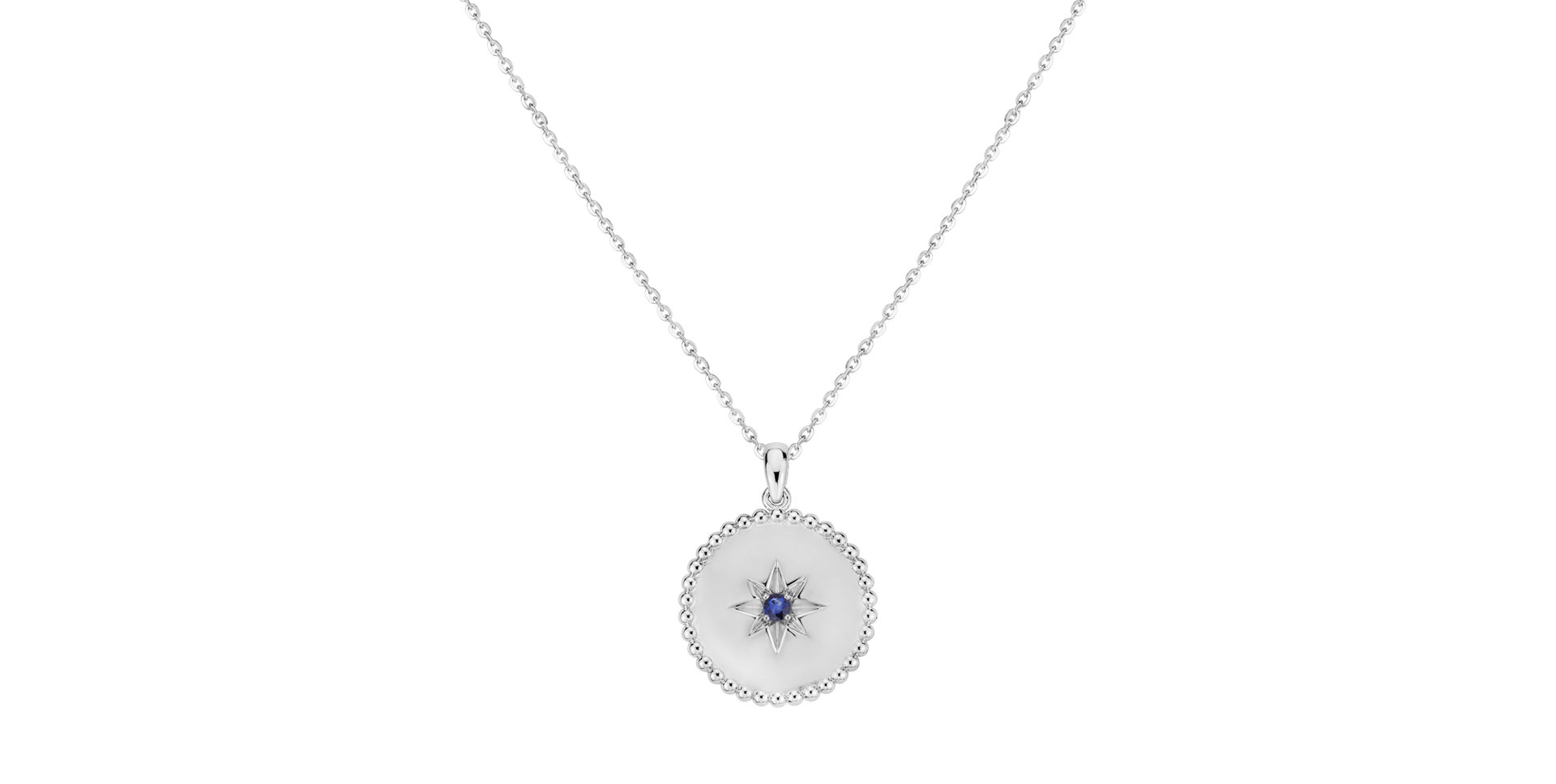 Náhrdelník so zafírom Star of Life
