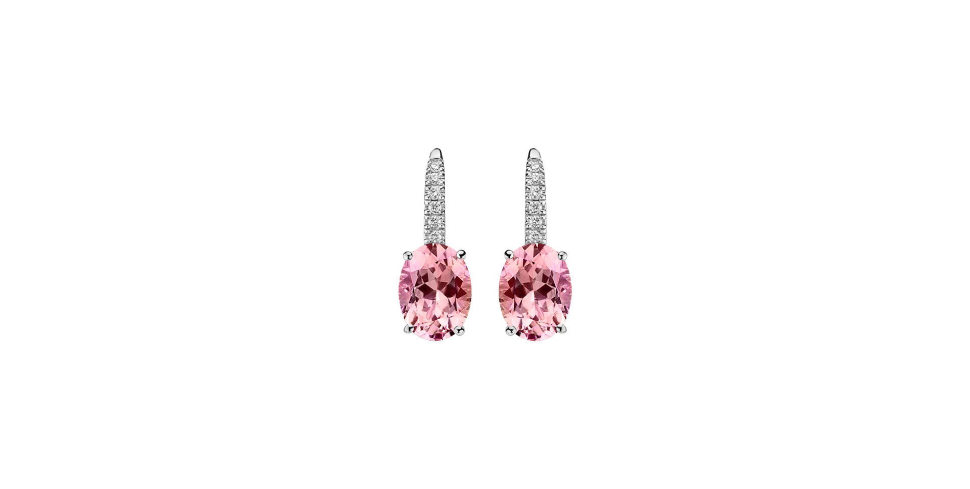 Náušnice s diamantmi a turmalínom Iris Elegance