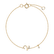 Náramok s diamantom Curly Letter V3