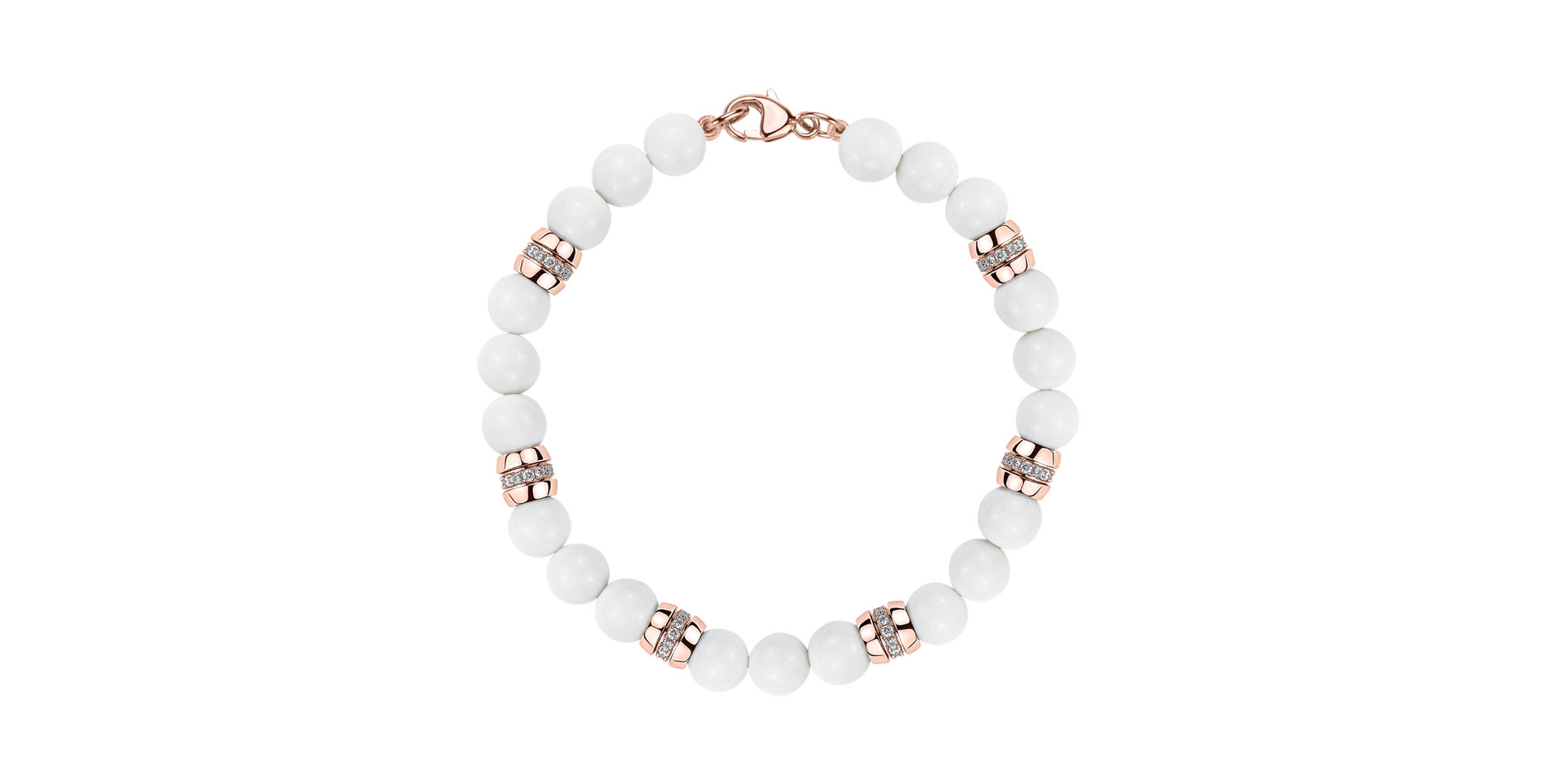 Náramok s diamantmi a achátmi Moonlace