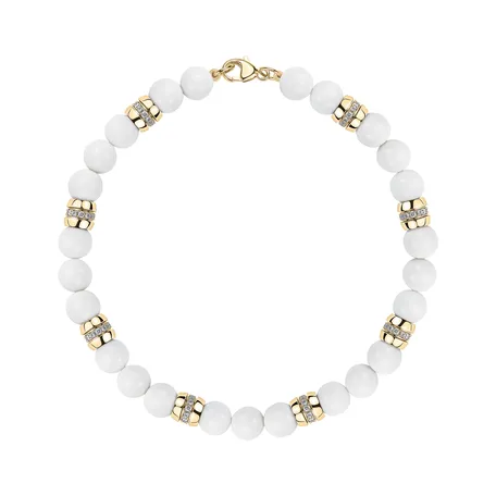 Náramok s diamantmi a achátmi Moonlace