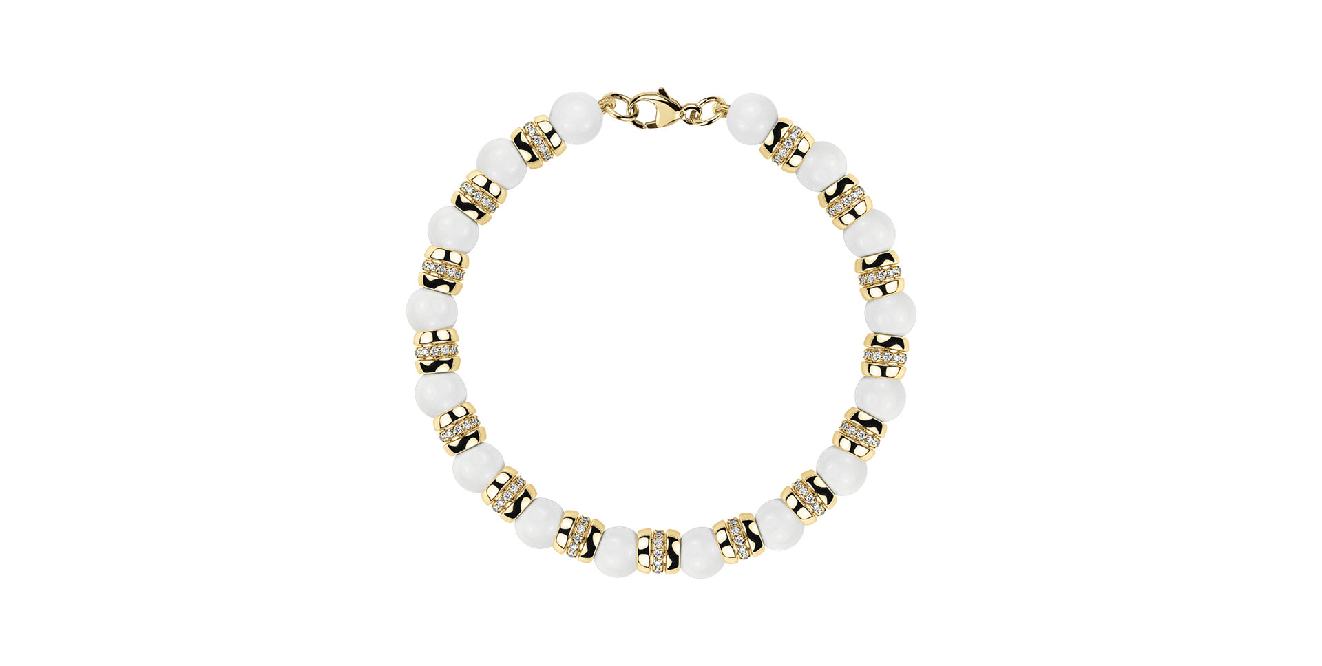 Náramok s diamantmi a achátmi Albelia