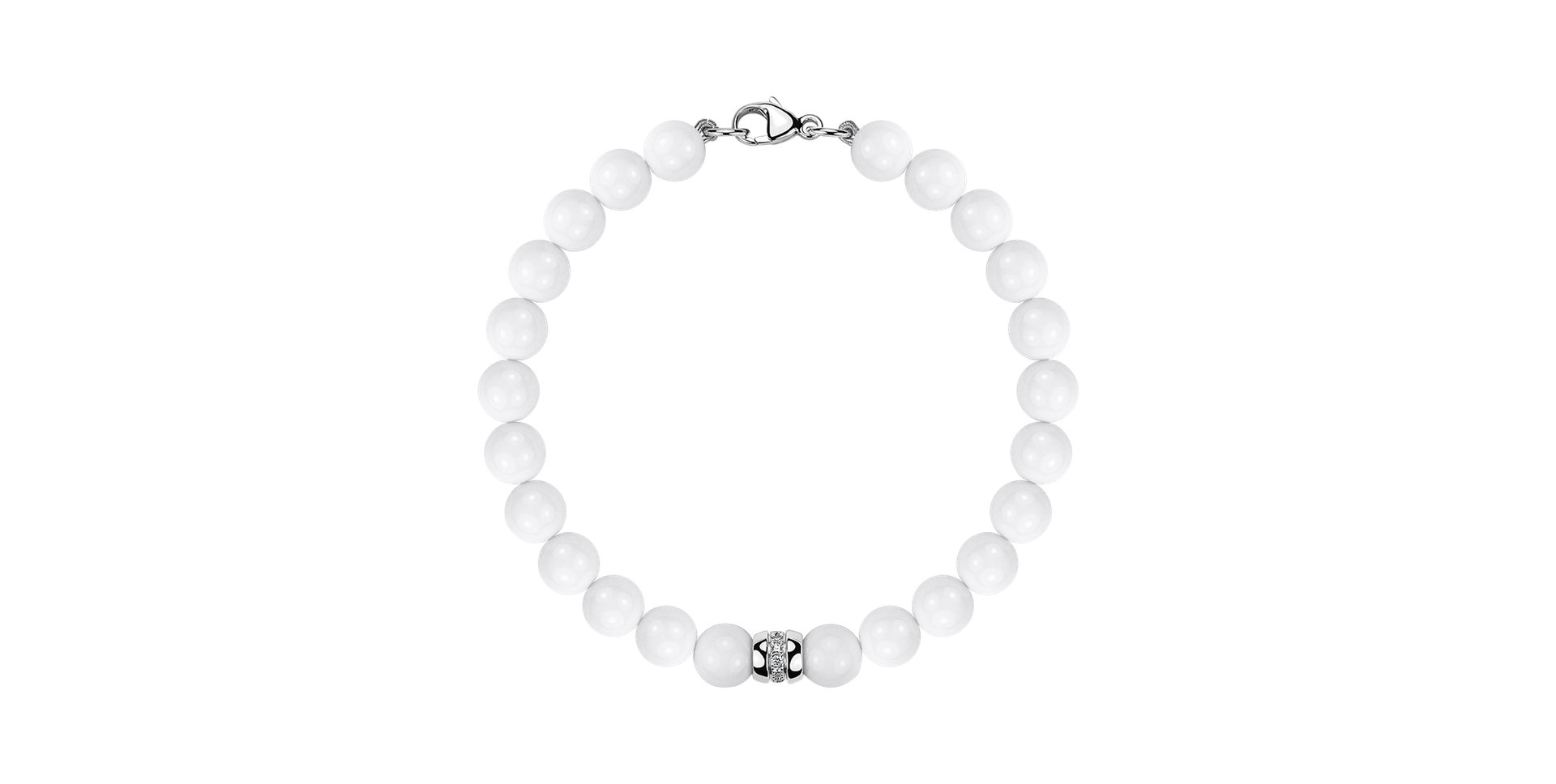 Náramok s diamanmti a achátmi Whispers of Winter