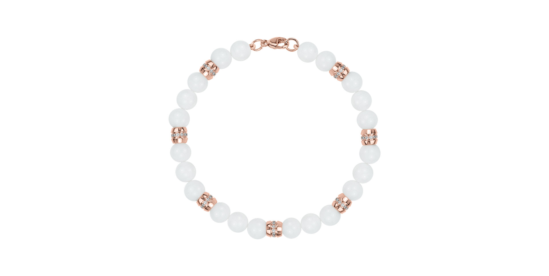 Náramok s diamantmi a achátmi Starlight Veil