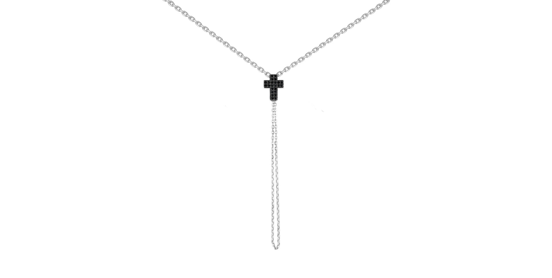 Náhrdelník s diamantmi Divine Cross