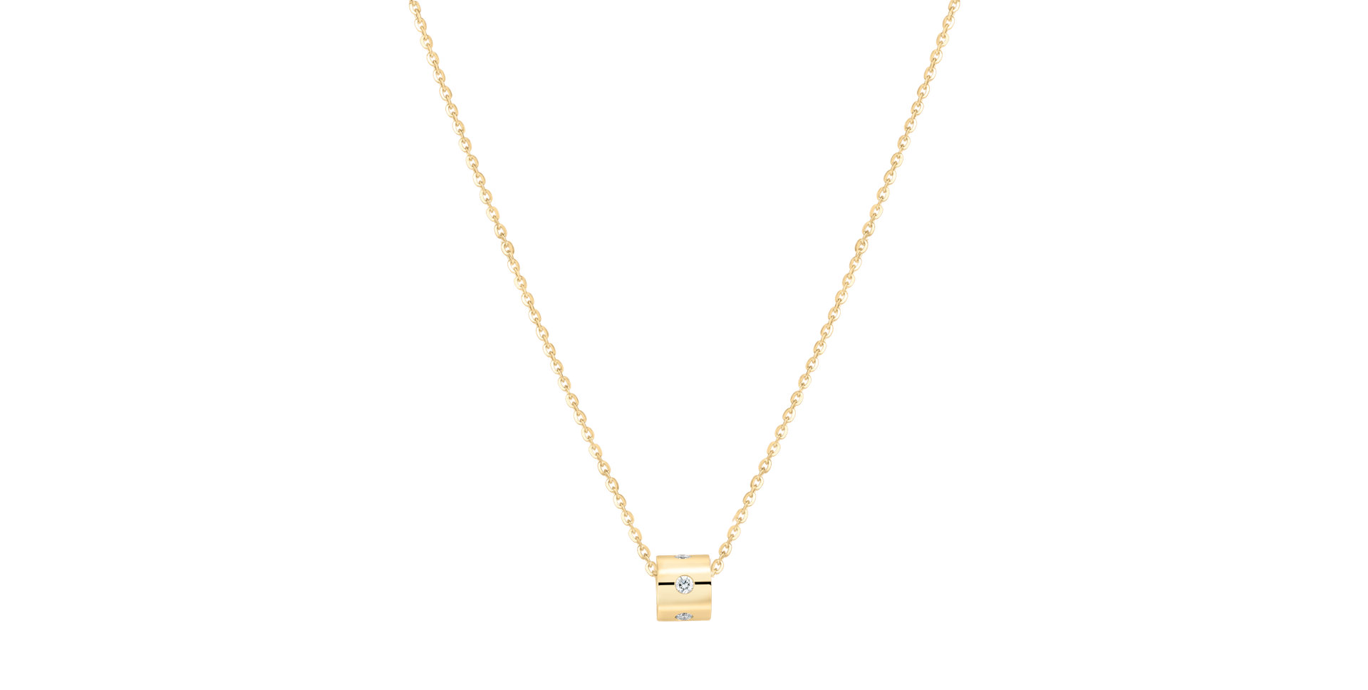 Náhrdelník s diamantmi Glittering Line