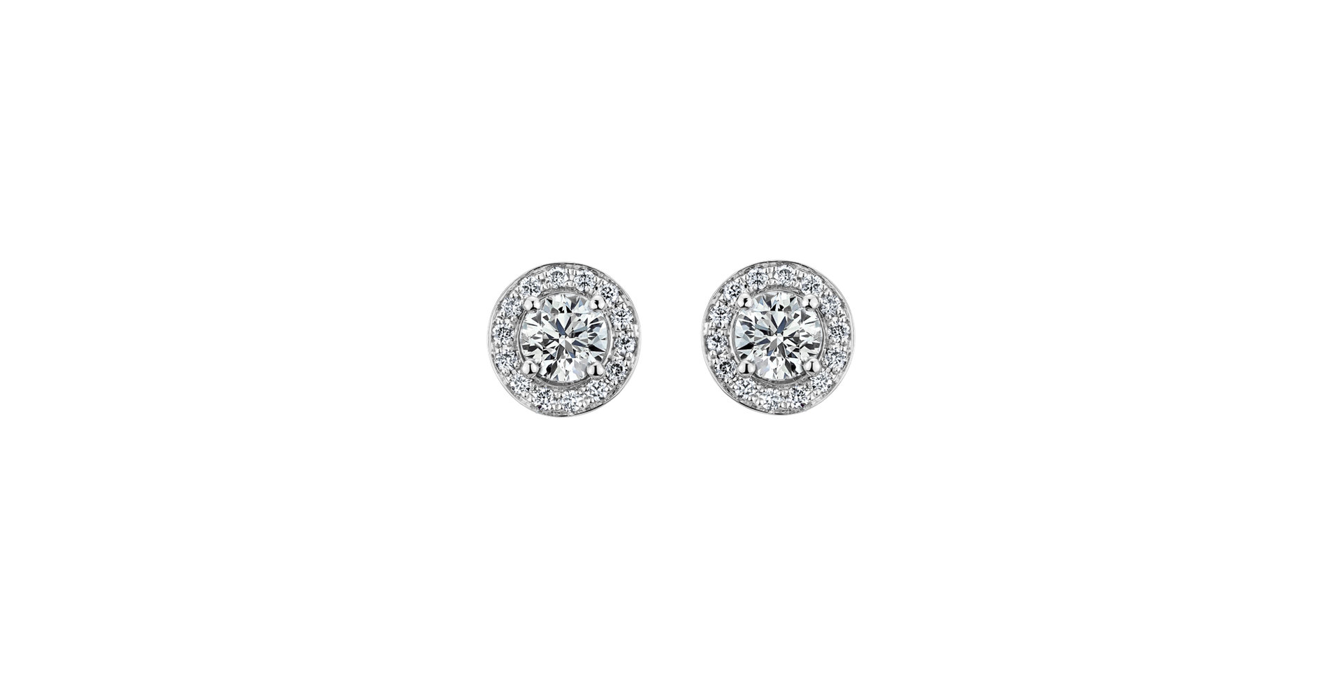 Náušnice s diamantmi Sparkling Rain