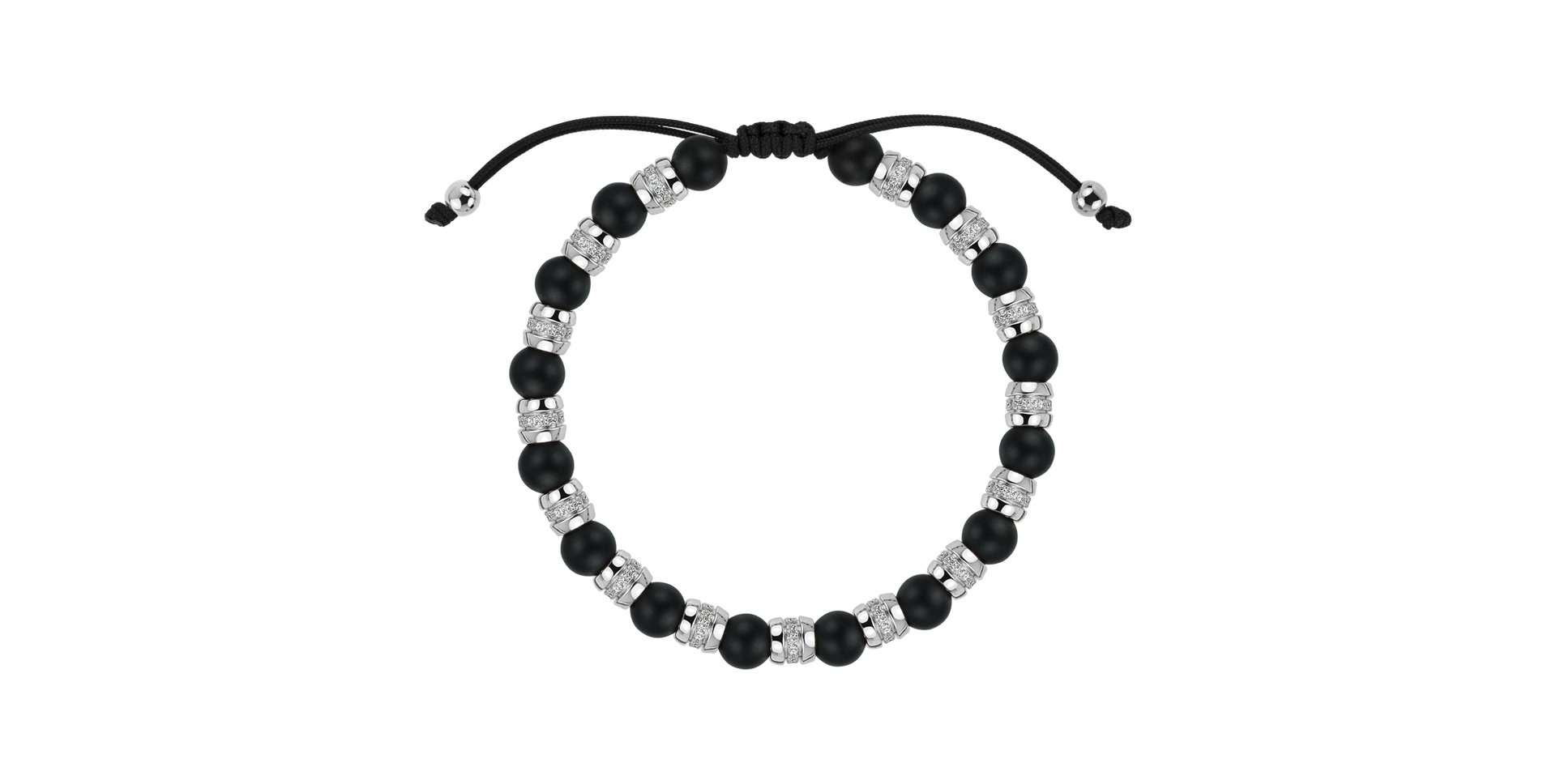 Náramok s diamantmi a achátmi Noctrelia